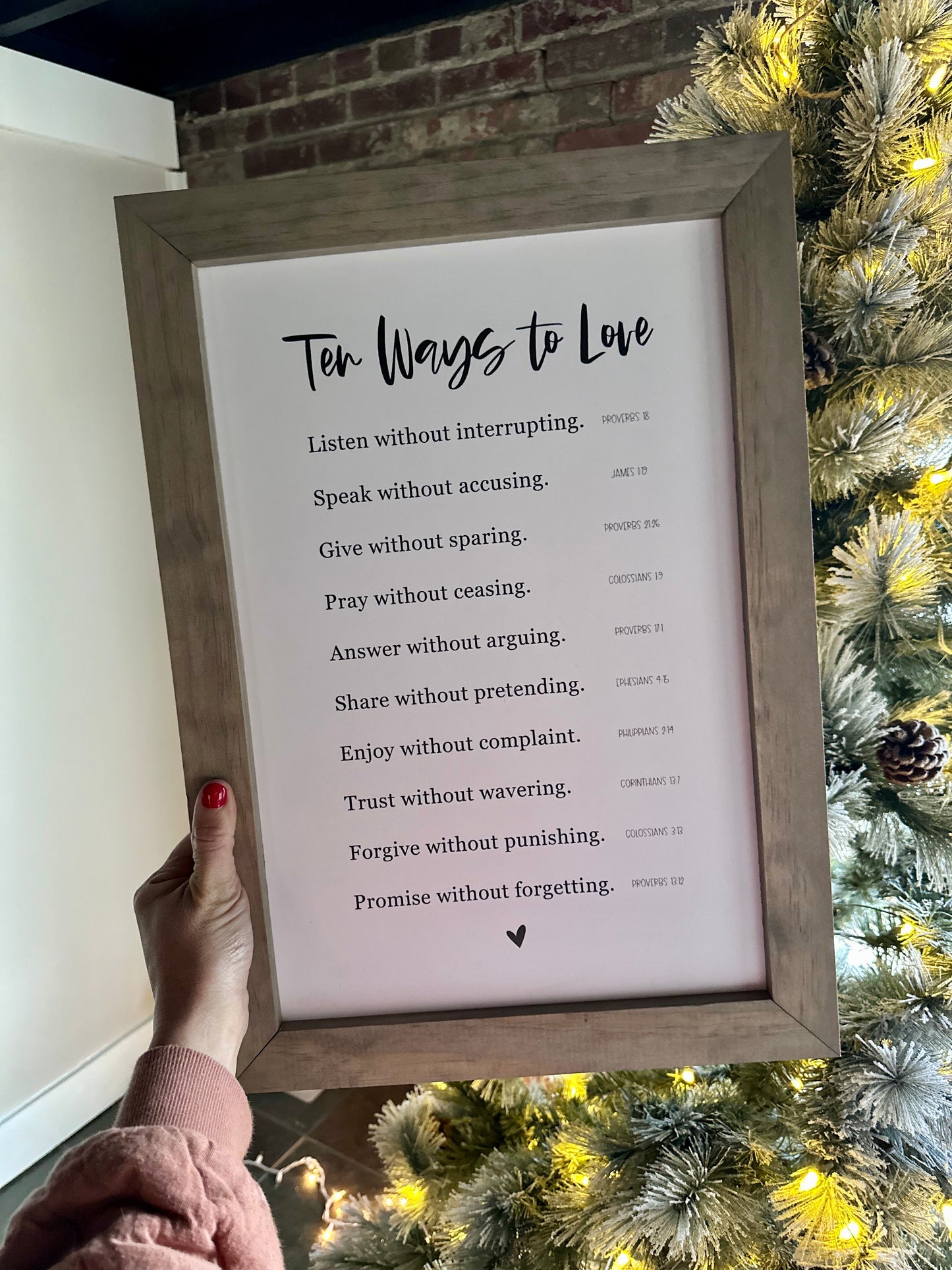10 Ways to Love, Biblical Sign