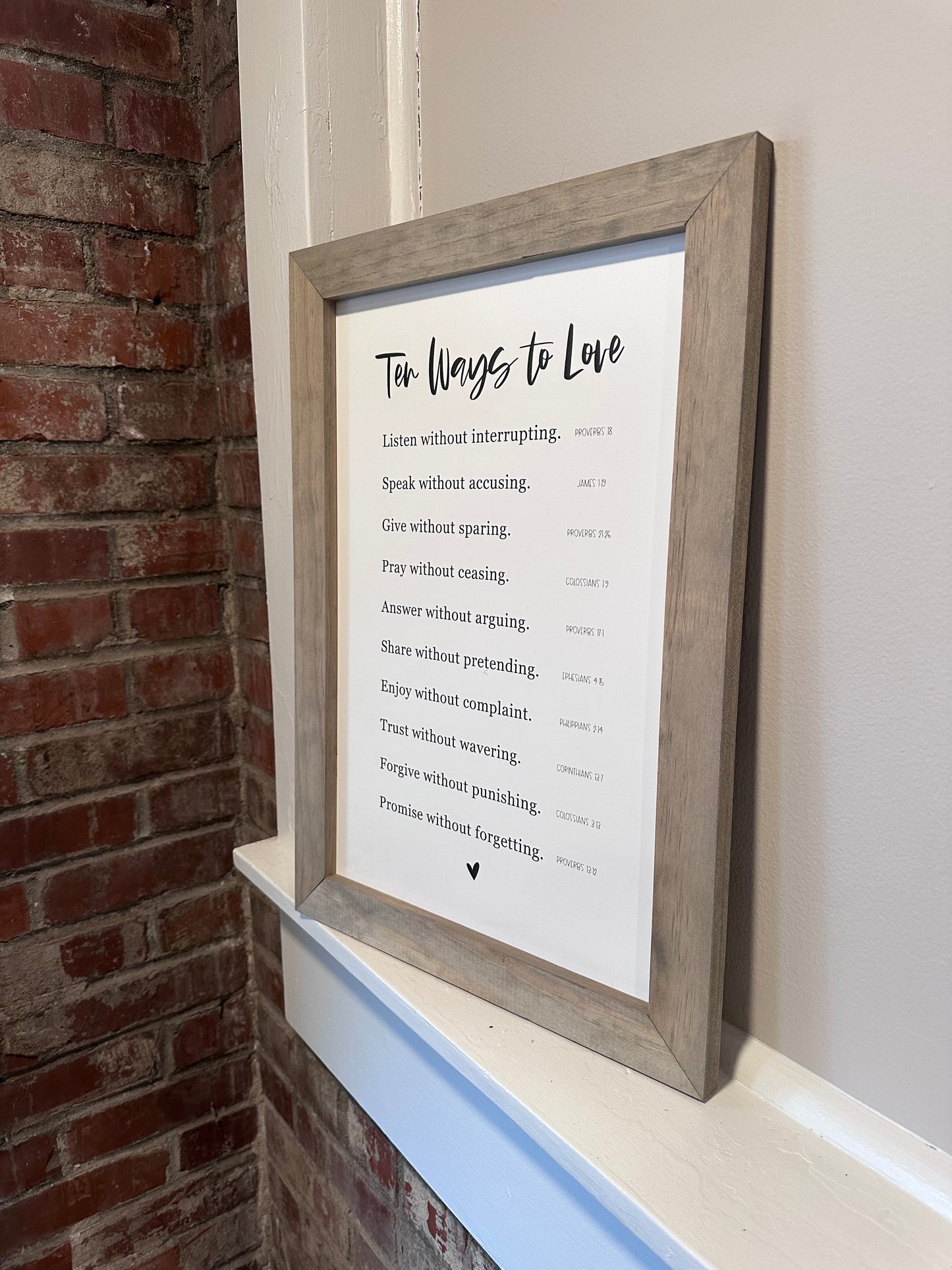 10 Ways to Love, Biblical Sign