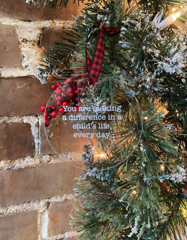 You Are Making A Difference Ornament