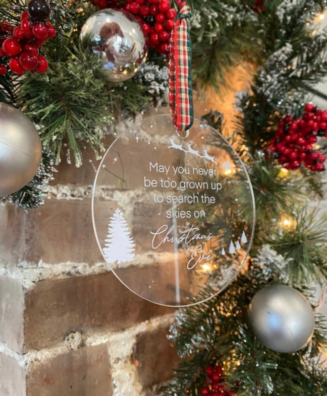 Search the Skies on Christmas Eve Ornament