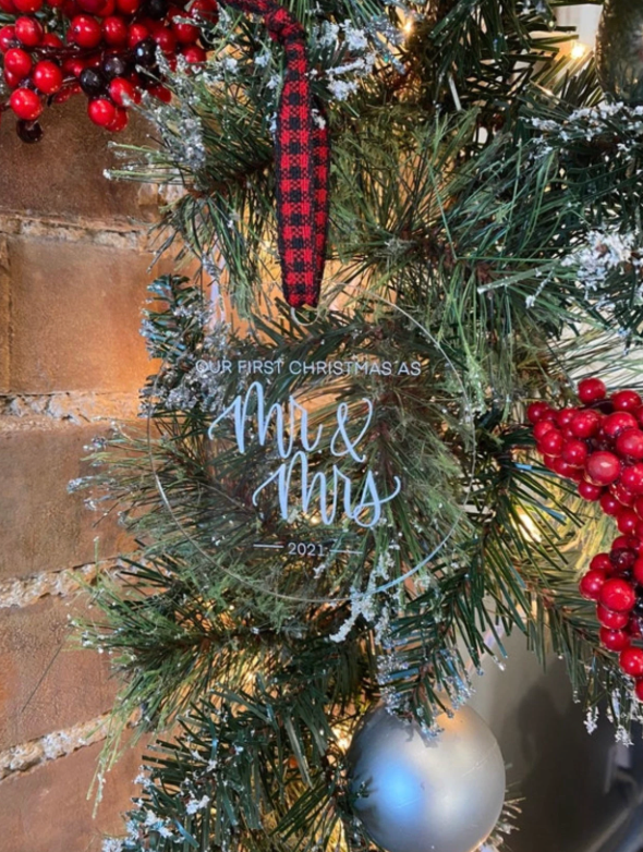 Our First Christmas as Mr & Mrs Ornament