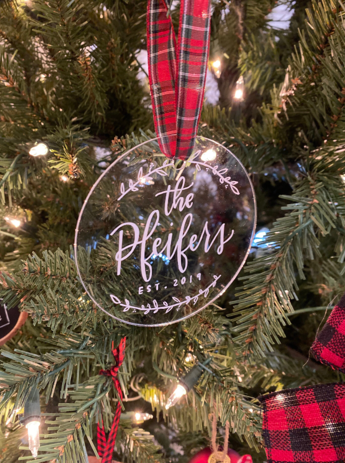 Last Name Ornament