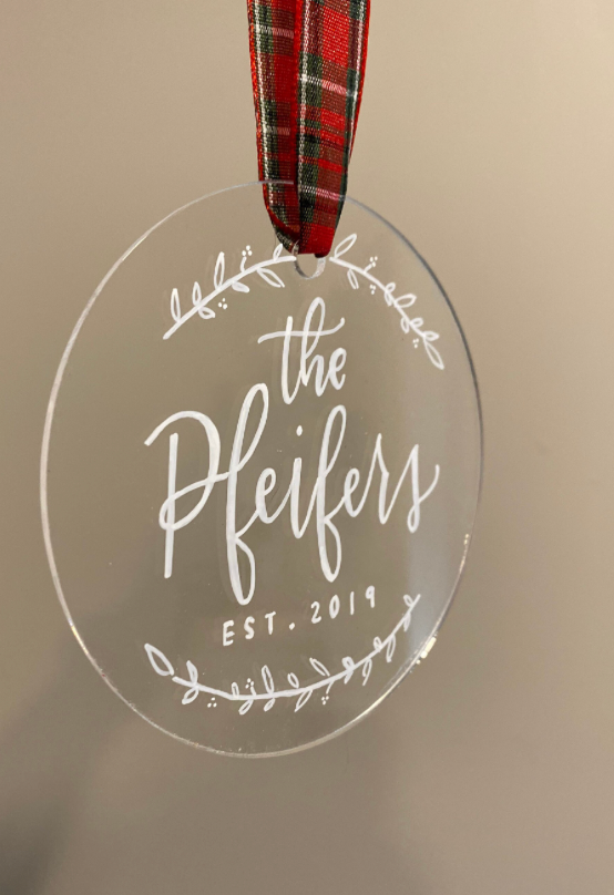 Last Name Ornament