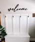 Welcome Wooden Cutout for Entryway, Handmade in USA, Farmhouse Style Home Decor