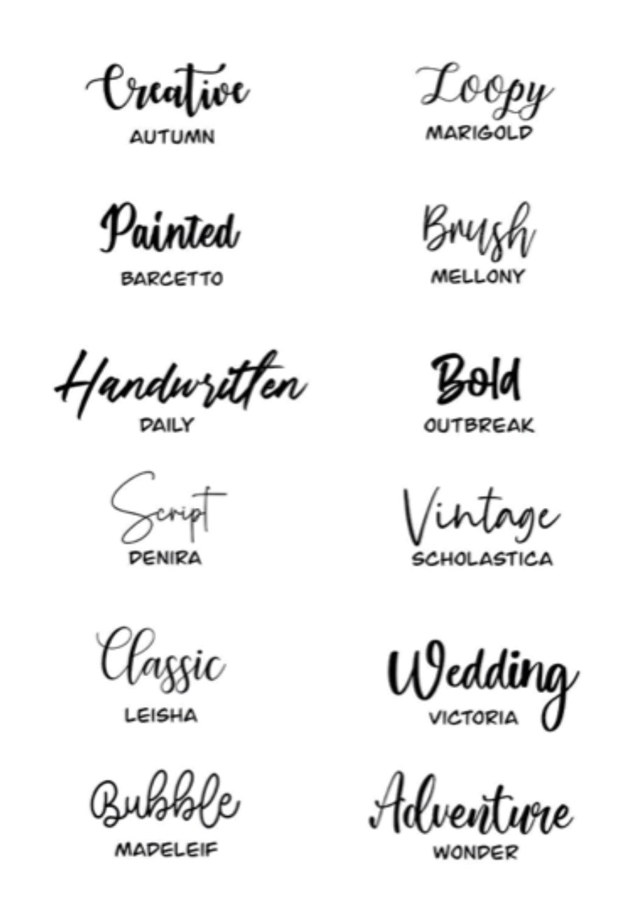 Font options
