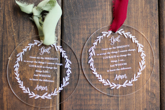 Serenity Prayer Ornament