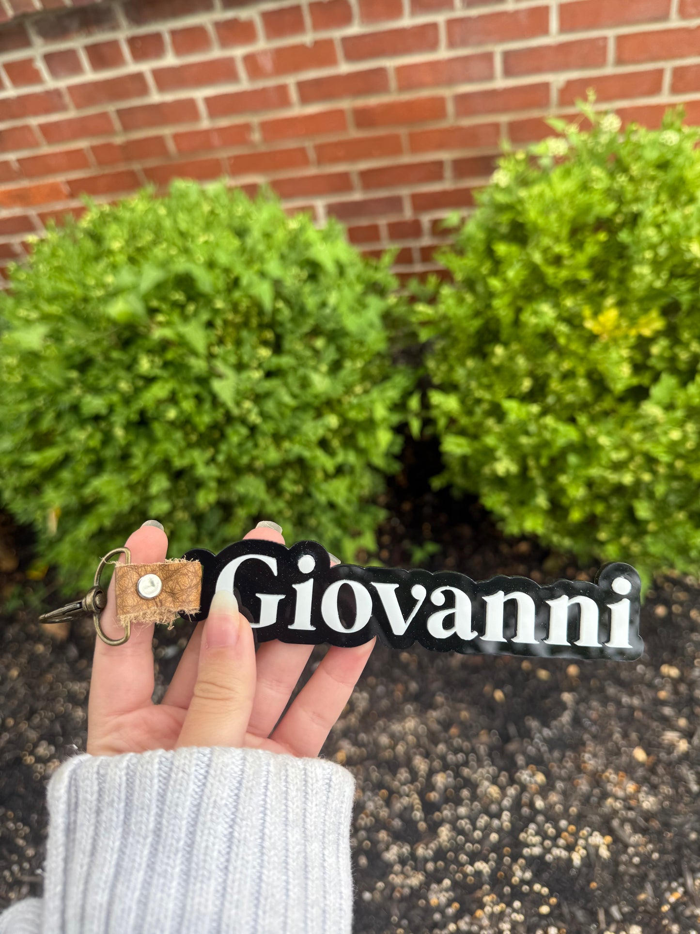 Personalized Backpack Name Keychain