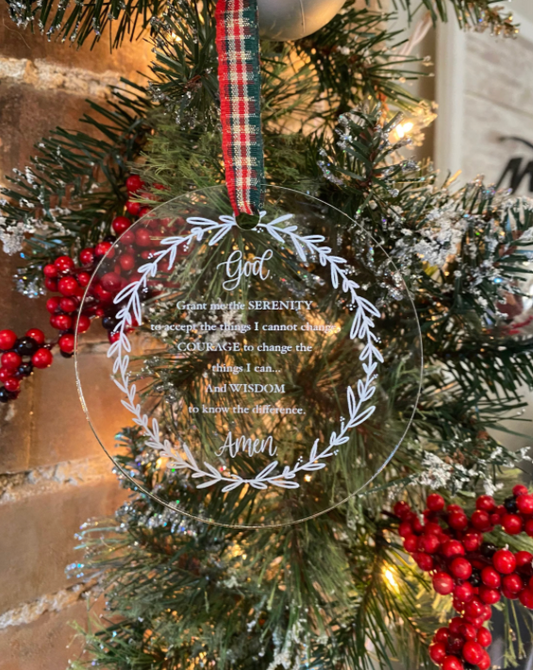 Serenity Prayer Ornament