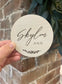 Wooden Baby Announcement Name Sign