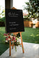 Wedding Entrance Welcome Sign with Cursive Font