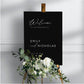 Wedding Entrance Welcome Sign with Cursive Font