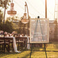 Frosted Acrylic Wedding Welcome Sign with Cursive Font