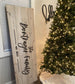 Wood Family Name Sign