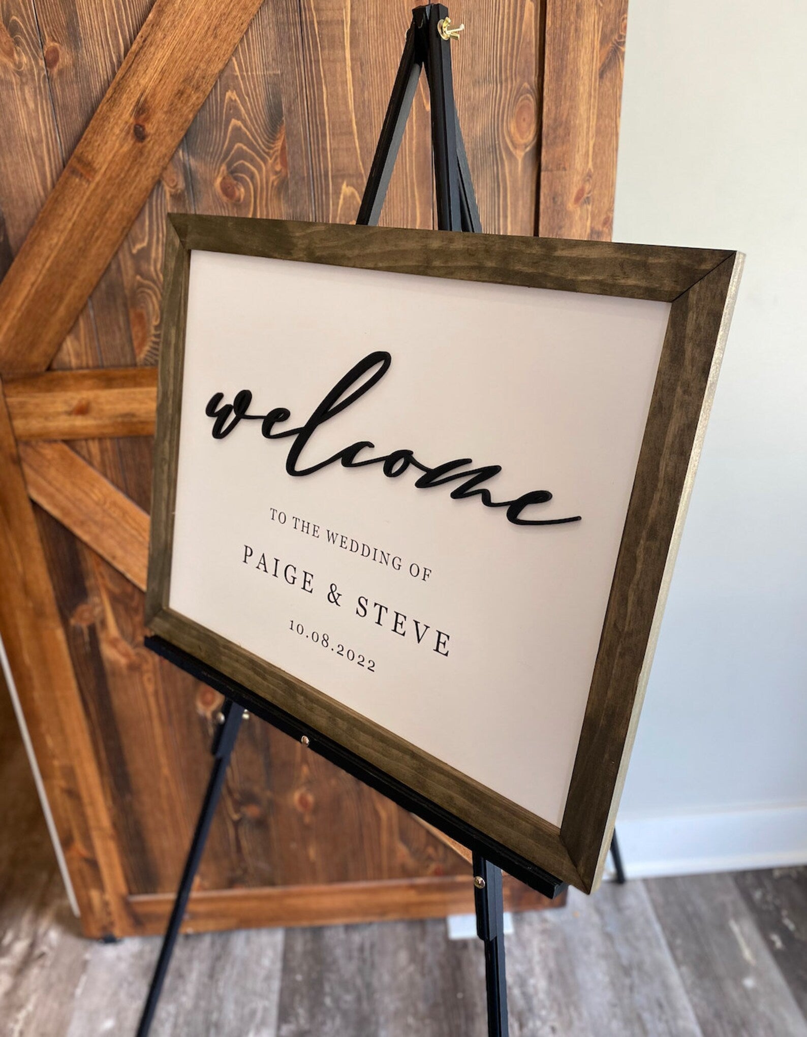 3D Acrylic Welcome Wedding Sign