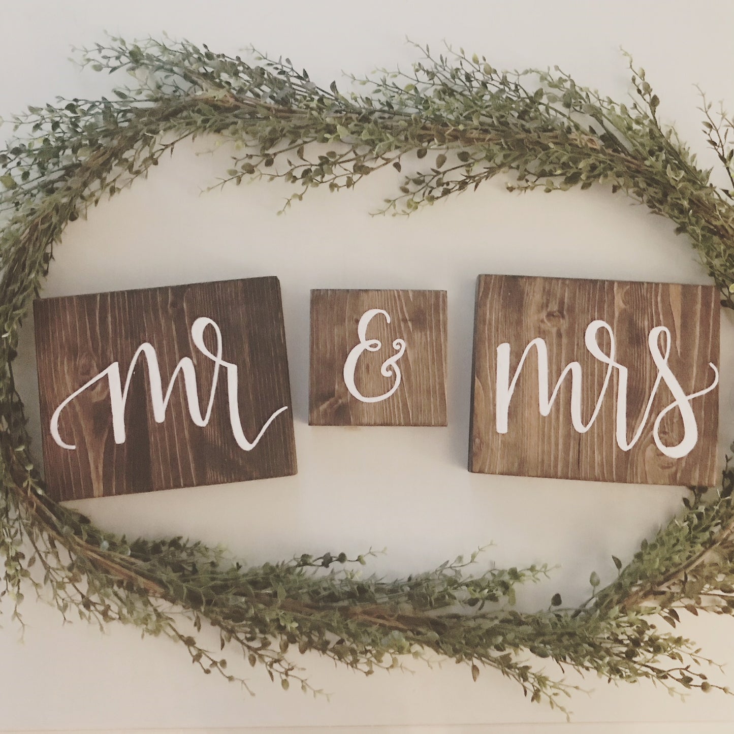 WOODEN MR. & MRS. SIGNS