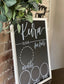 Handpainted Baby Milestone Chalkboard - Milestones Chalkboard, Custom Chalkboard Sign, Baby Milestones, Milestone Board