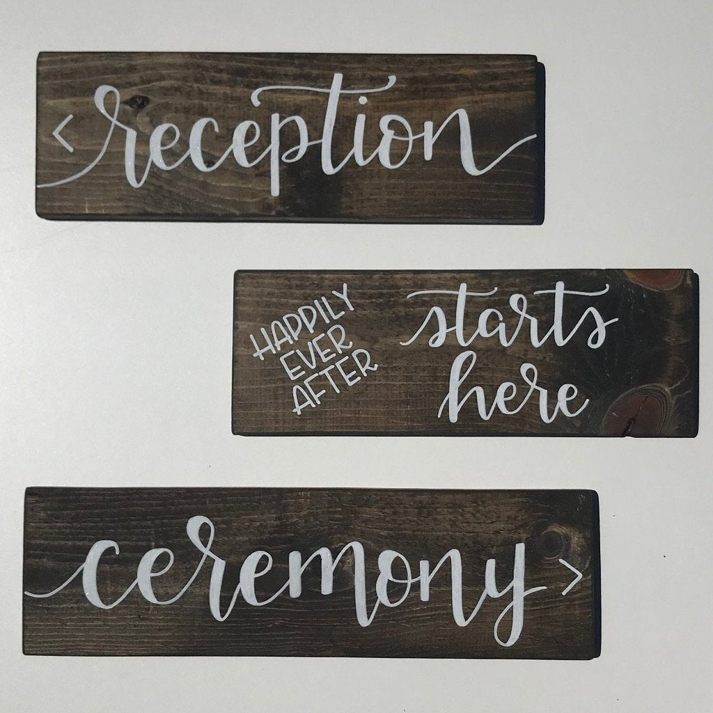 Wooden Directional Signage