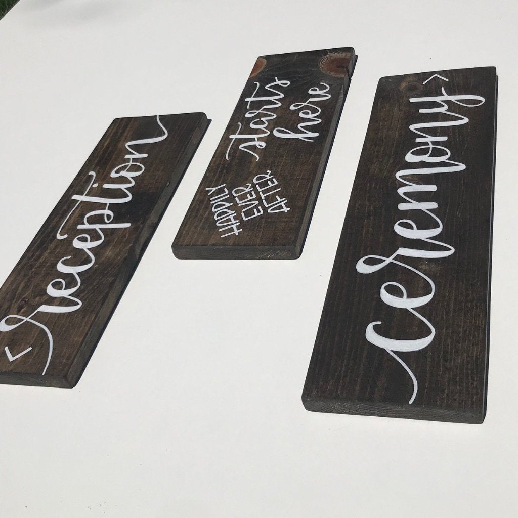 Wooden Directional Signage