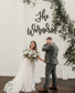 Hand Designed Wooden Last Name Sign