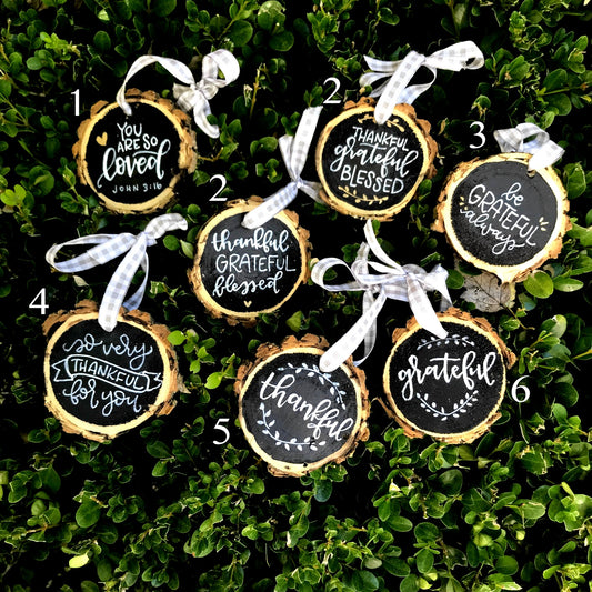 Wood Slice Ornaments